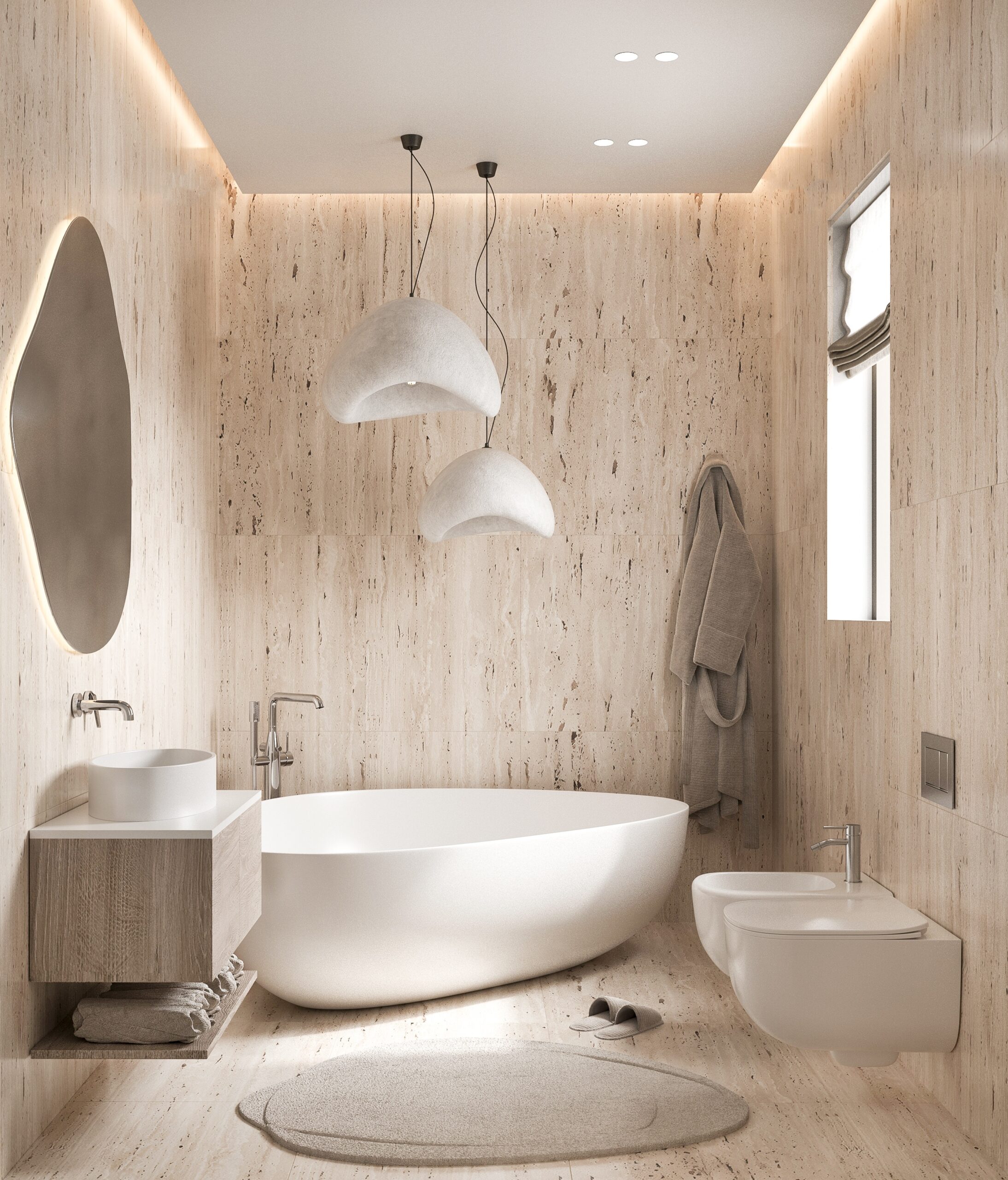 Vonios ir WC kambario interjero sprendimai