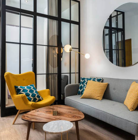 Baldų ir medžiagų parinkimas